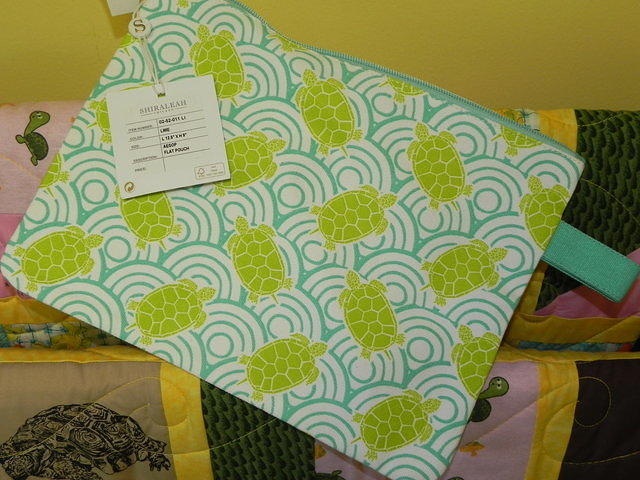 Zippered Turtle Pouch