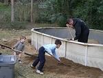 Pool enclosure construction