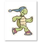 Turtle ice skating